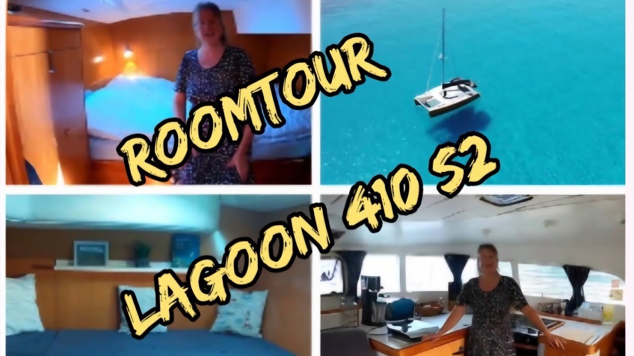 Room tour sailing catamaran Lagoon 410 S2, sailing