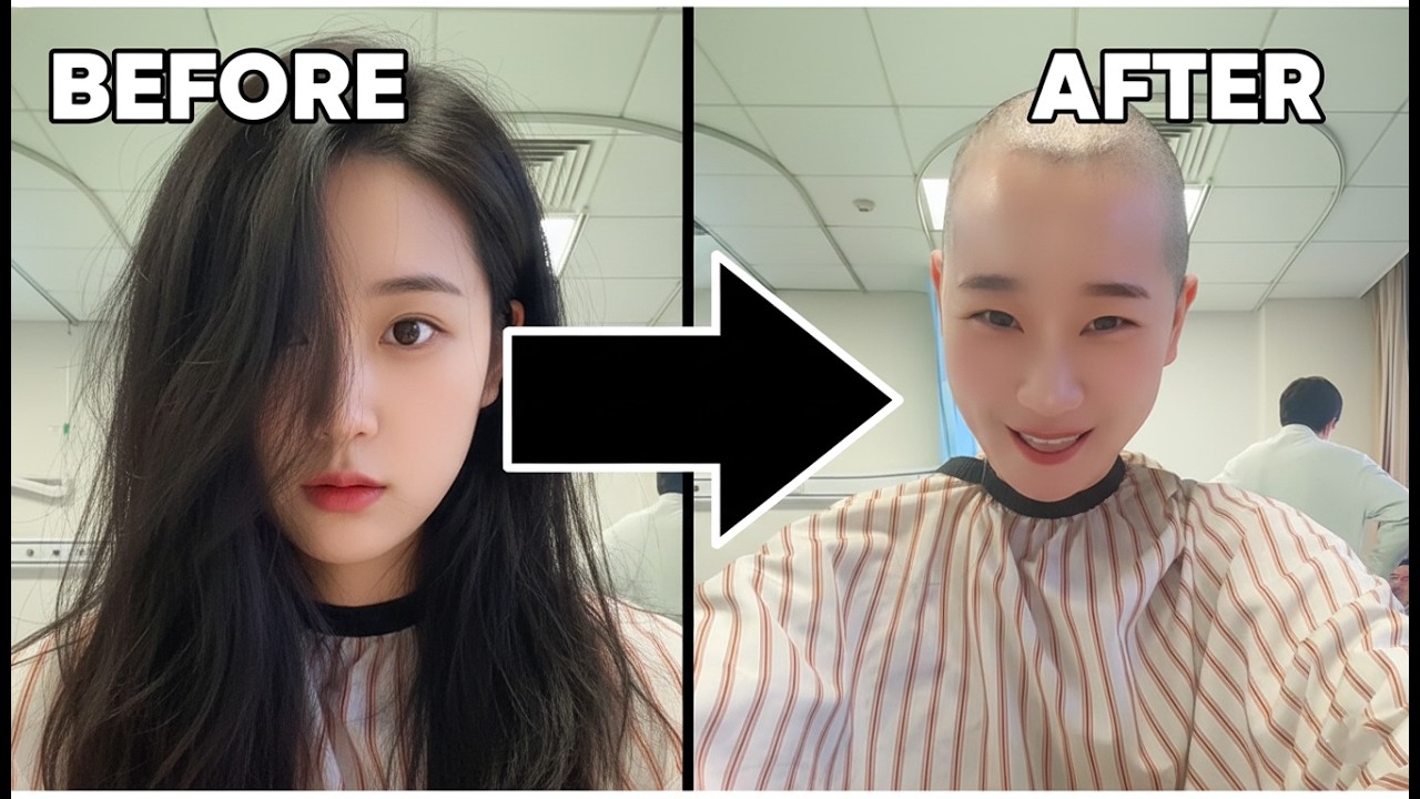 Gorgeous Girl Goes Completely Bald 😍💇‍♀️ | Beautiful Girl Headshave 🪒