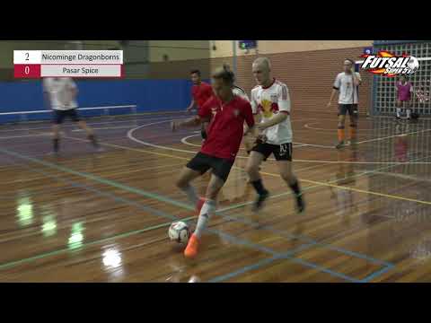 Futsal Super 5s Box Hill Men’s Div B GF : Nicominge Dragonborns v Pasar Spice (07/02/2019)