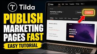 How to configure Tilda to publish marketing pages fast - Easy Tutorial