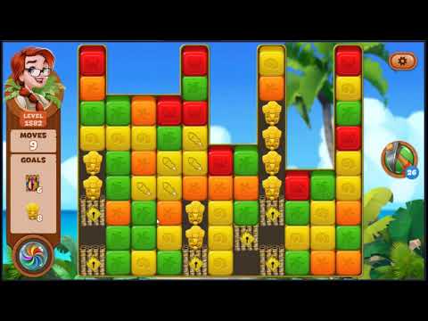 Lost Island Blast Adventure Level 1582 - NO BOOSTERS 🏝️ | SKILLGAMING ✔️