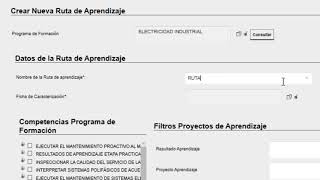 Crear ruta de aprendizaje por proyectos formación titulada SENA en sen