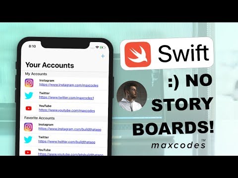 Setup up an iOS App WITHOUT storyboards, AppDelegate.swift (Social Accounts App - ep. 1)