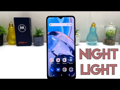 How to turn on Night Light in Motorola Moto E22