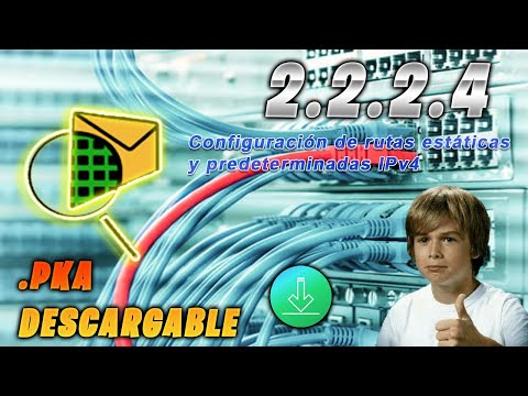 cisco 2.2.2.4 Packet Tracer: Configuración de rutas estáticas y predeterminadas IPv4