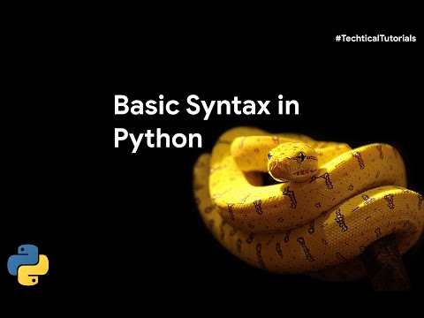 Basic Python Syntax