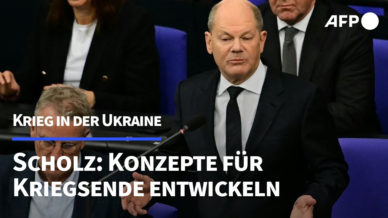 Scholz: Müssen mit der Ukraine über Wege zu Kriegsende reden | AFP