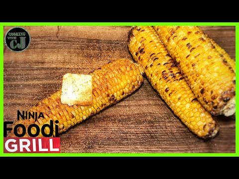 NINJA FOODI GRILL SWEET CORN ON THE COB! | Ninja Foodi Grill Recipes