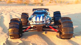 1/16 MINI E REVO on PADDLES hits the TEXAS SAND DUNES!! *TRAILER*