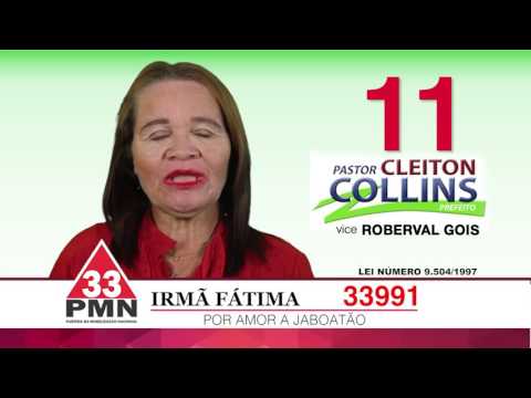 IRMÃ FATIMA 33991 - JABOATÃO DOS GUARARAPES - FRENTE POR AMOR A JABOATÃO -