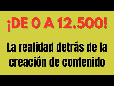 💸 ¿CUÁNTO SE GANA EN YOUTUBE? DATOS REALES. Como llegue a 12.500 suscriptores!