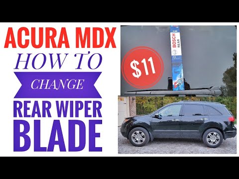 Acura MDX HOW TO CHANGE REAR WIPER BLADE What Part Size Should I order Bosch H306