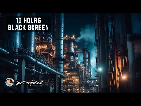 Industrial Factory Sounds | Oil Refinery Ambience | White Noise for Relaxing, Focus or Sleeping