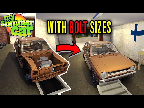 BUILDING A CAR, ENGINE, BODY, WIRING, FLUIDS, ADJUSTMENT - My Summer Car Story [S3] #154 | Radex