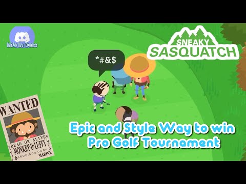 Sneaky Sasquatch Fun - The Epic Style way to win Pro Golf Tournament | Happy New Year
