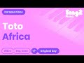 TOTO - Africa (Piano Karaoke)