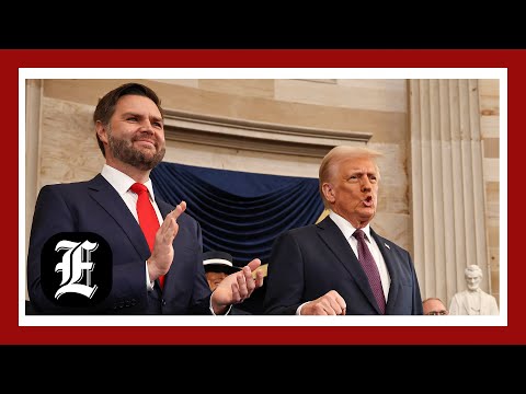 Trump enters Rotunda to be sworn into office following Vance's entrance