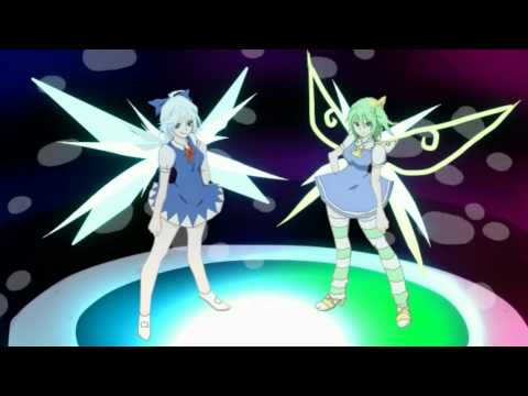 Touhou - Panty & Stocking With Garterbelt Fly Away Now Cirno & Daiyousei {1080p}