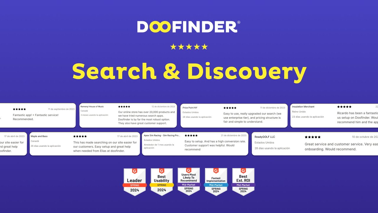 DOOFINDER ‑ Search & Discovery Demo