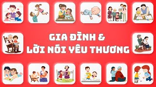 Learn Family Vocabulary & Love Phrases ❤️ | Family & Love Phrases for Kids | Oh Vui Kids
