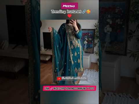Meesho kurta set 🥀🥰❤️#viralvideo #shortsviral #trending #kurtaset #meesho #meeshokurtaset #shorts