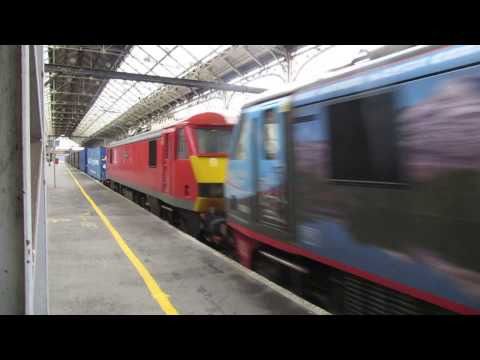 DB 90024 & 90019 'Multimodal' - 4M25 Intermodal, Preston 21.12.16