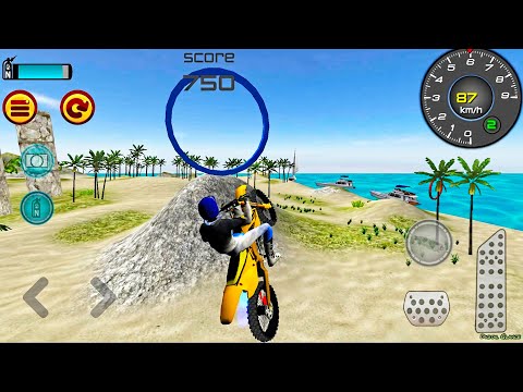 Extreme Motocross Beach Jumping 3D - Driving Motorbike Racing Bike Games #2 Android Gameplay