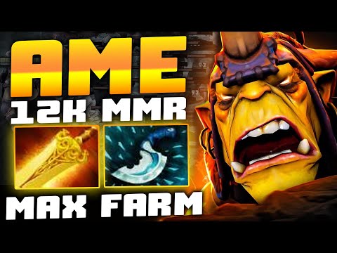 Alchemist Hard Carry by AME - 12K MMR with tip jungle Farming Dota 2 Pro