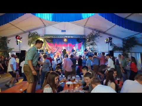 TSV Hilgertshausen 2019 mit der Partyband Highfly live on stage