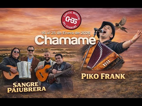 🟠 EN VIVO | FIESTA NACIONAL DEL CHAMAMÉ 2026 - OCTAVA NOCHE  🎶 HOY PIKO FRANK-