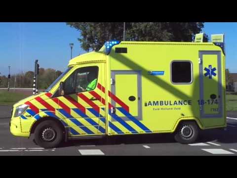 A1 Ambu 18-174 naar melding in Papendrecht
