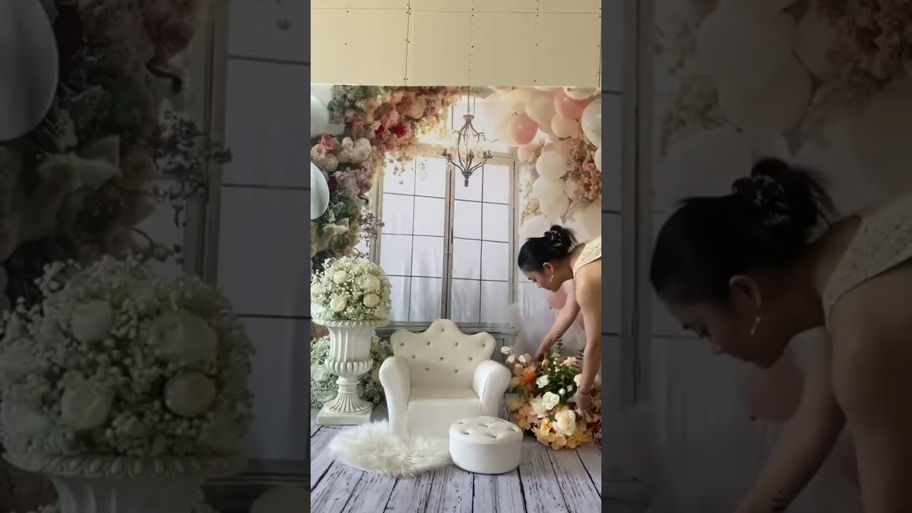 Set up the Party Room Backdrop easily. #katebackdrop #photography #cakesmashphotography