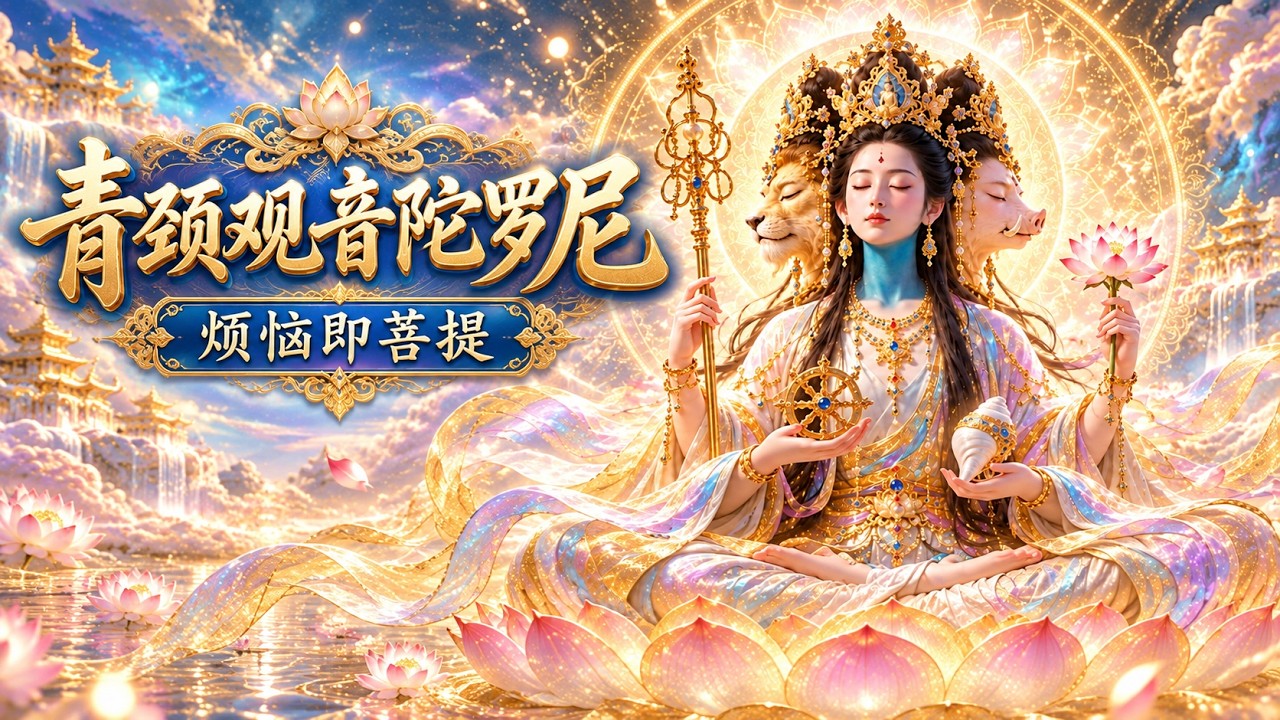 青颈观音陀罗尼心咒｜慈悲护佑・消灾除障・清净身心