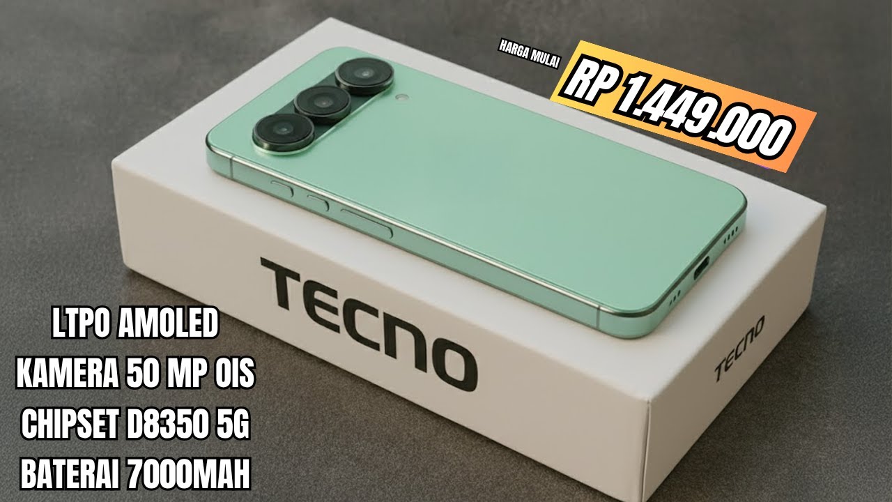 JUARANYA HP MURAH‼️RAM 12/512GB, 7000MAH - HP TECNO TERBARU 2025