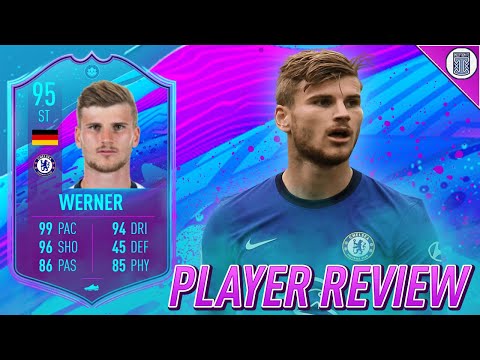 95 PREMIUM SBC TIMO WERNER PLAYER REVIEW! CHELSEA GAMEPLAY OBJECTIVE - FIFA 20 ULTIMATE TEAM