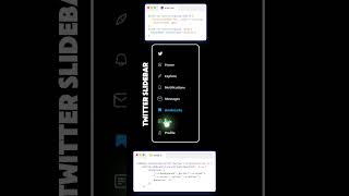 TWITTER SLIDEBAR using html css #coding #programming