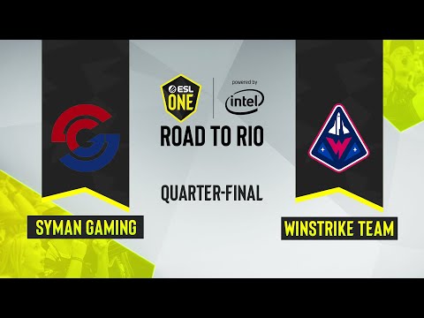 CS:GO - Syman Gaming vs. Winstrike Team [Mirage] Map 1 - ESL One: Road to Rio - Quarter-final - CIS