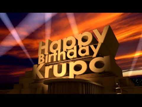 Happy Birthday Krupa