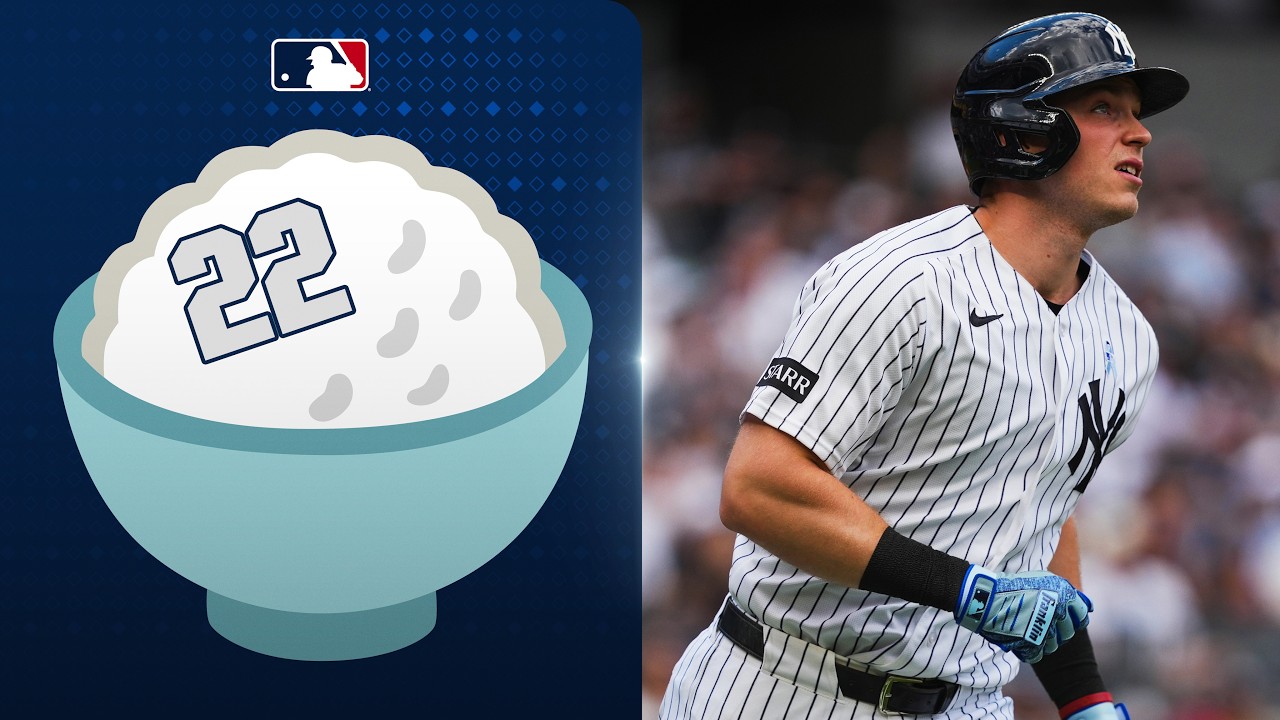 Ben Rice gets the New York Yankees on the board with his 22nd HR of the season! 🍚 | MLB Highlights