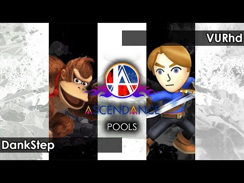 Smash 4: UL | DankStep (Donkey Kong) V FSF | VURhd (Mii Swordsman) - Ascendance 67 Tournament SSB4