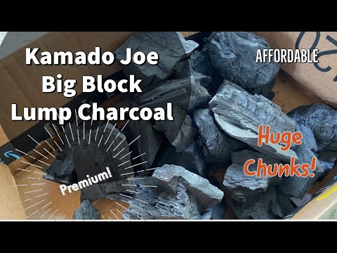 Kamado Joes Big Block Lump Charcoal over Royal Oak