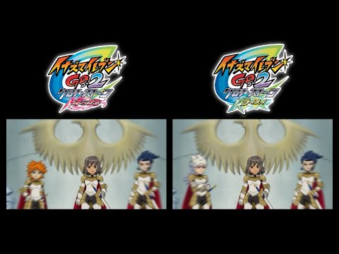 Inazuma Eleven GO 2: Chrono Stone - Cutscene №50 Comparison (Neppuu VS Raimei)