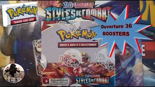 Opening of a box of 36 Pokemon Combat Styles boost