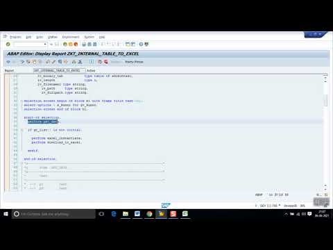 sap abap code to download internal table to excel