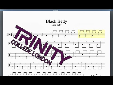 Black Betty (2012 Syllabus) Trinity Initial Grade Drums