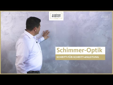 Hingucker zuhause mit schimmernden Wänden | Trendstruktur Schimmer-Optik