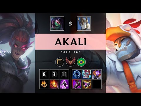 Akali Top vs Galio - BR Grandmaster Patch 25.S1.3