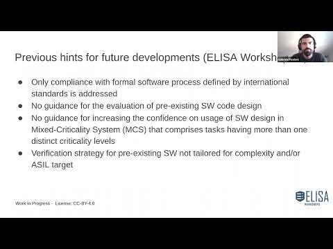 ELISA Spring Workshop: Changing the ISO26262 Standard to Accommodate Pre-existing SW Products