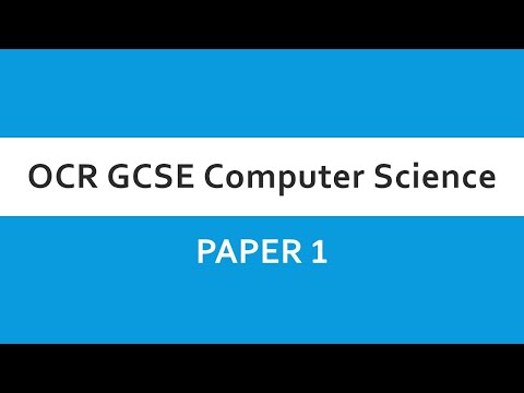 OCR GCSE Computer Science - J277 Paper 1 Introduction