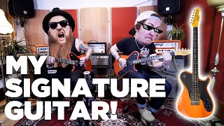 Video thumbnail for Getting to grips with my new Signature Manson Guitars - with Joss Allen! by Mikey Demus